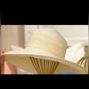 Physician Endorsed UPF 50+ Southern Belle
Tassel Sun Hat, beige & white, Adj.